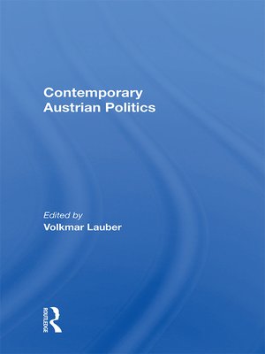 cover image of Contemporary Austrian Politics
